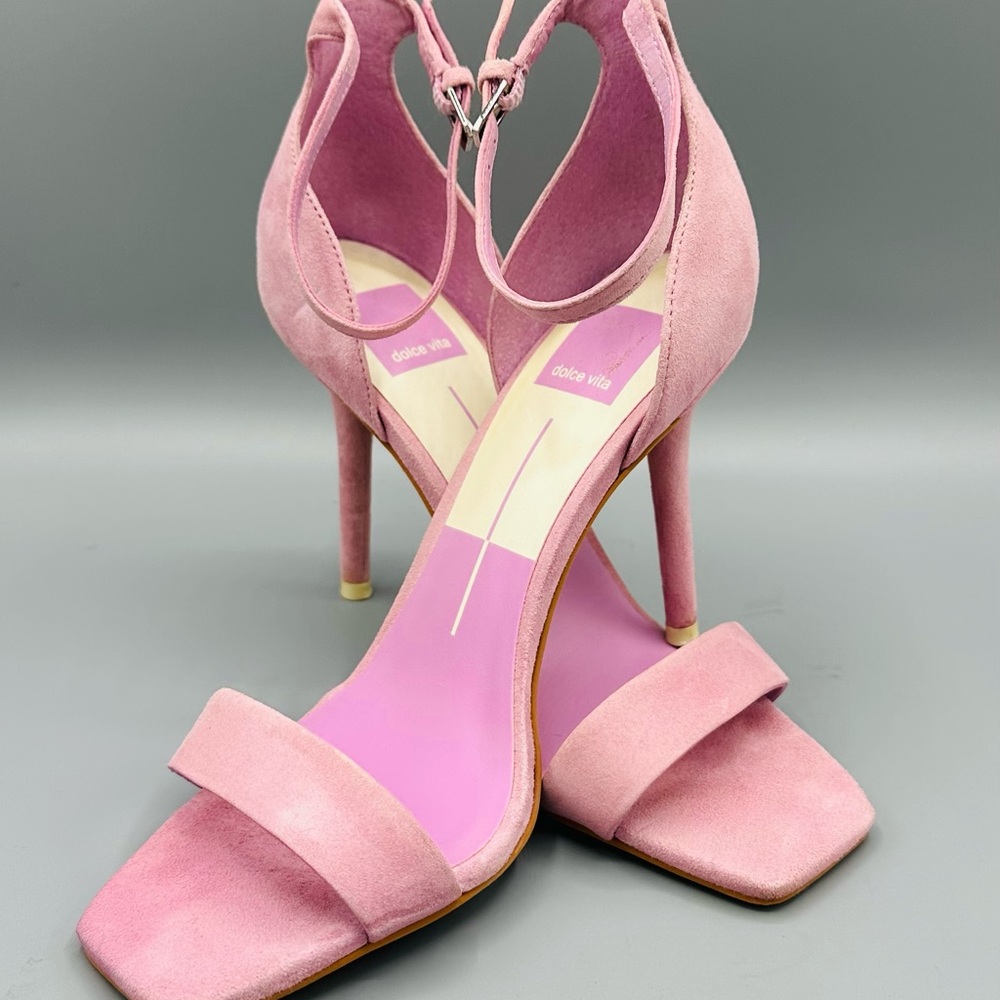 Dolce Vita Pink Suede Stilletto Sandals